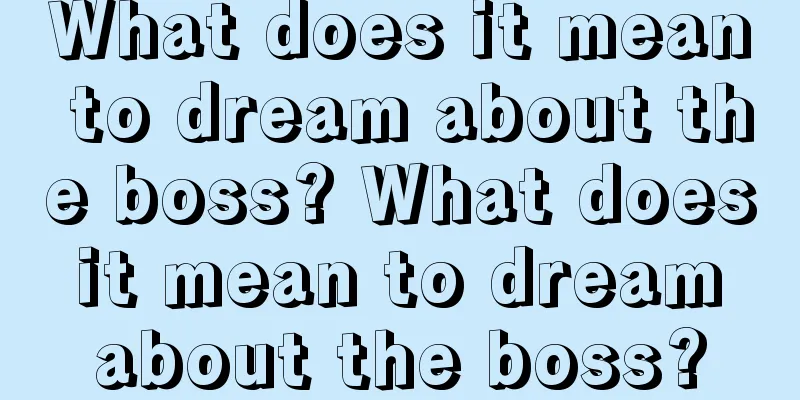 What does it mean to dream about the boss? What does it mean to dream about the boss?