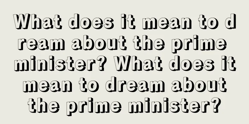 What does it mean to dream about the prime minister? What does it mean to dream about the prime minister?