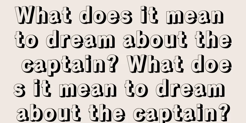 What does it mean to dream about the captain? What does it mean to dream about the captain?