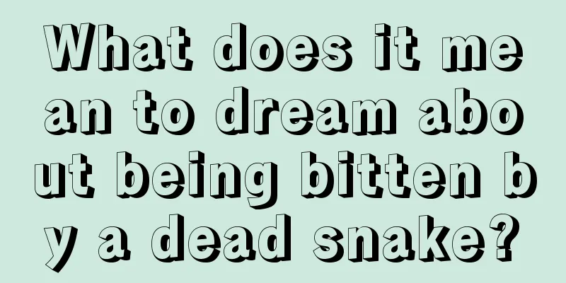 What does it mean to dream about being bitten by a dead snake?