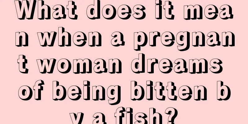 What does it mean when a pregnant woman dreams of being bitten by a fish?