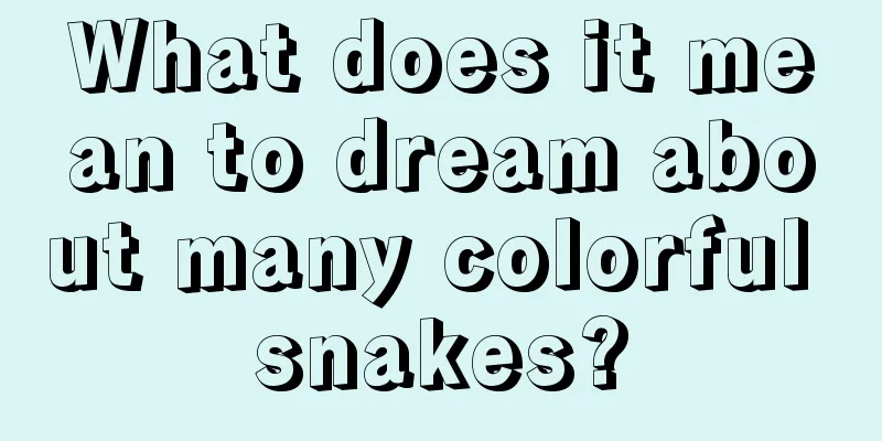 What does it mean to dream about many colorful snakes?