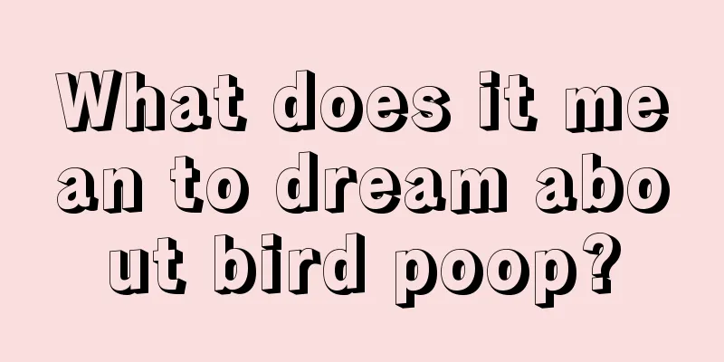 What does it mean to dream about bird poop?