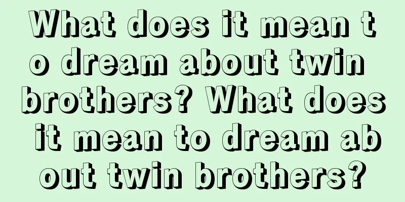 What does it mean to dream about twin brothers? What does it mean to dream about twin brothers?