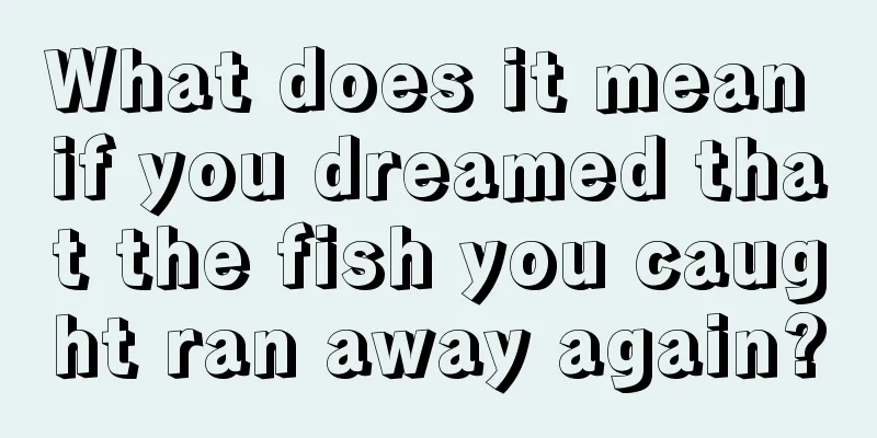 What does it mean if you dreamed that the fish you caught ran away again?