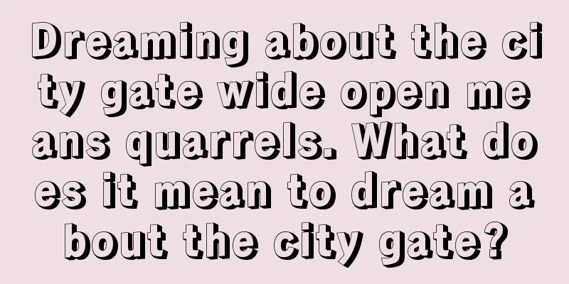 Dreaming about the city gate wide open means quarrels. What does it mean to dream about the city gate?