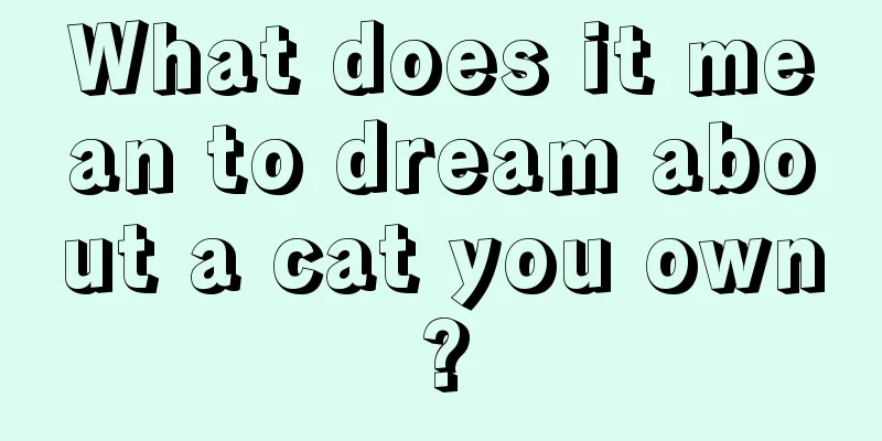 What does it mean to dream about a cat you own?