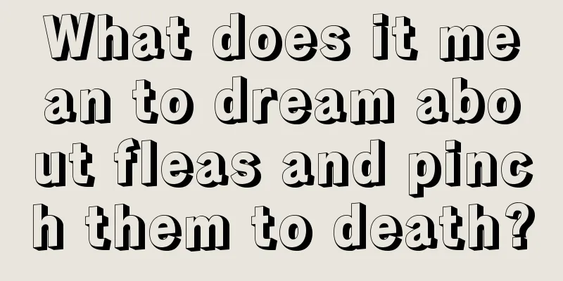 What does it mean to dream about fleas and pinch them to death?