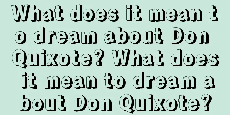 What does it mean to dream about Don Quixote? What does it mean to dream about Don Quixote?