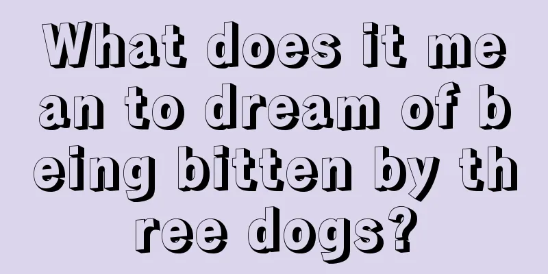 What does it mean to dream of being bitten by three dogs?