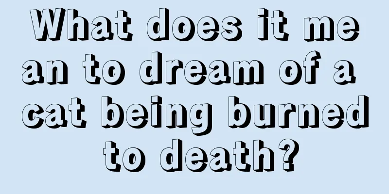 What does it mean to dream of a cat being burned to death?