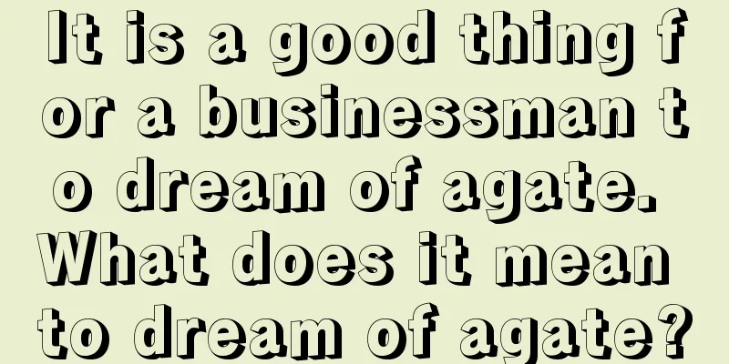 It is a good thing for a businessman to dream of agate. What does it mean to dream of agate?