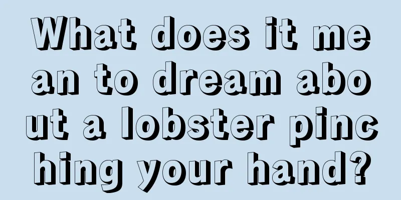 What does it mean to dream about a lobster pinching your hand?