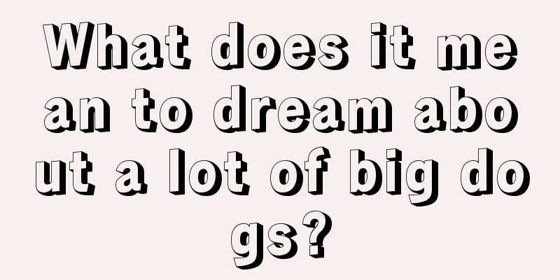 What does it mean to dream about a lot of big dogs?