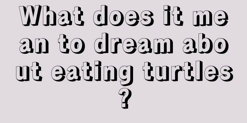 What does it mean to dream about eating turtles?