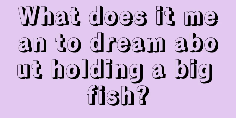 What does it mean to dream about holding a big fish?