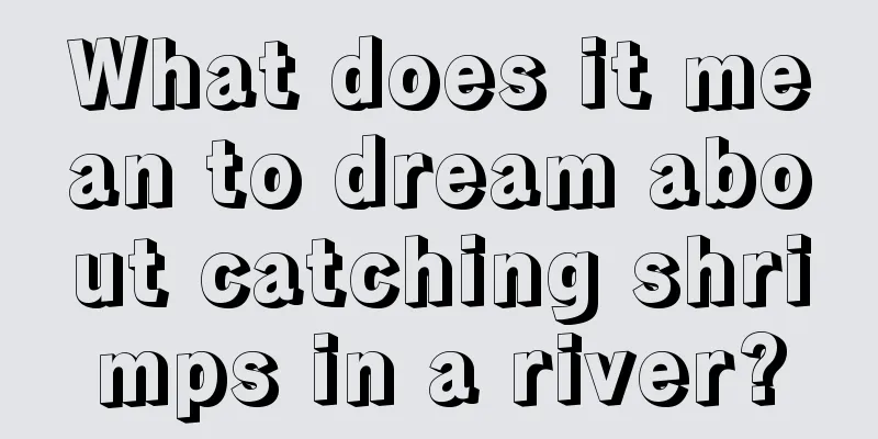 What does it mean to dream about catching shrimps in a river?