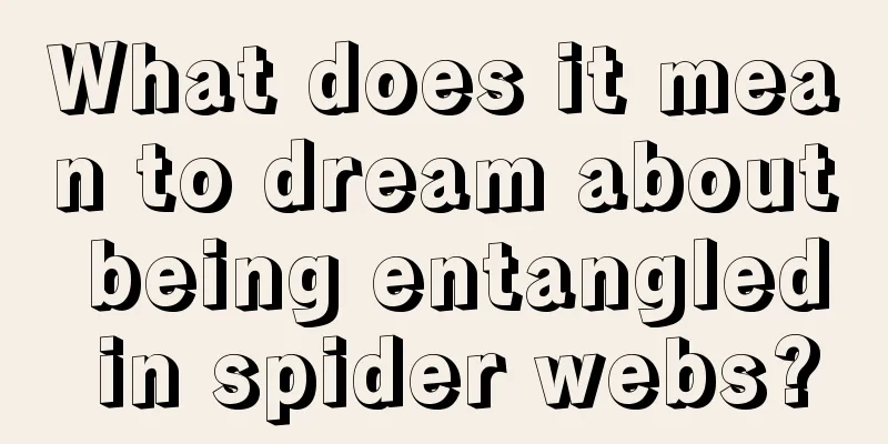 What does it mean to dream about being entangled in spider webs?