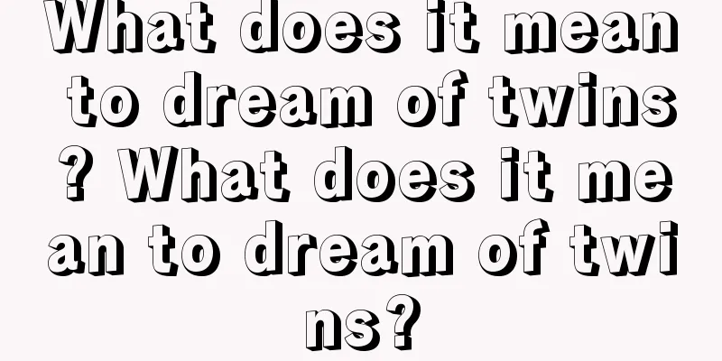 What does it mean to dream of twins? What does it mean to dream of twins?