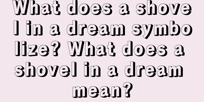 What does a shovel in a dream symbolize? What does a shovel in a dream mean?