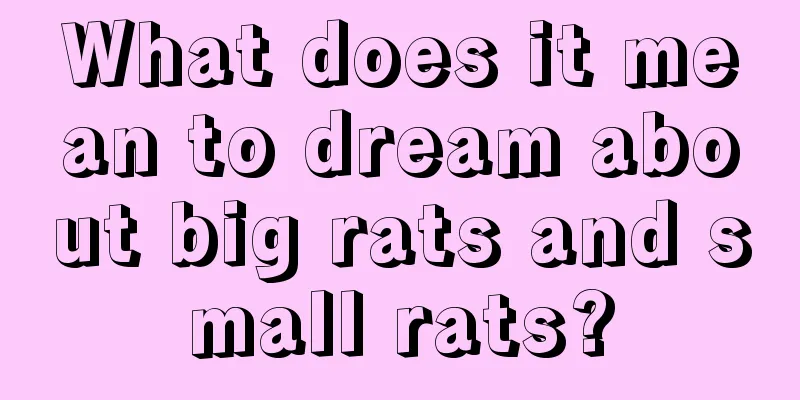 What does it mean to dream about big rats and small rats?