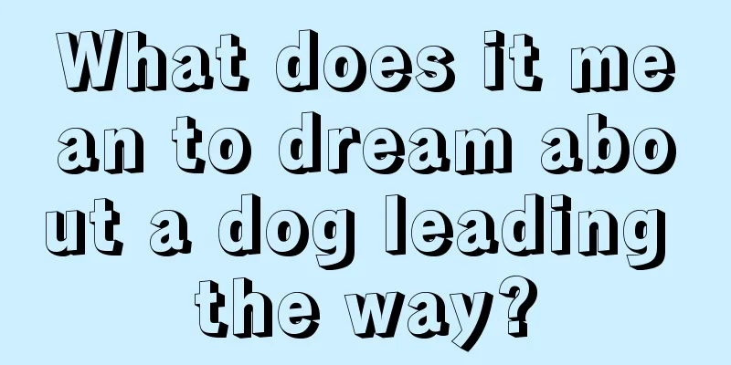 What does it mean to dream about a dog leading the way?