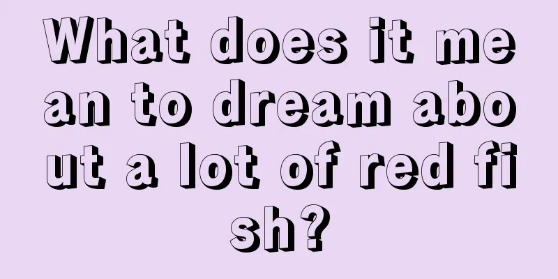 What does it mean to dream about a lot of red fish?