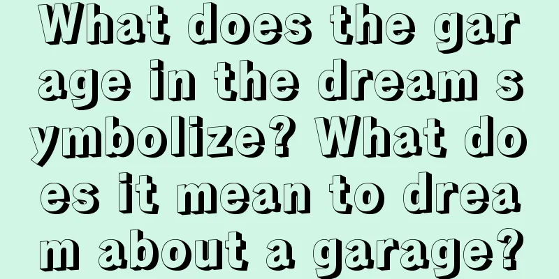 What does the garage in the dream symbolize? What does it mean to dream about a garage?