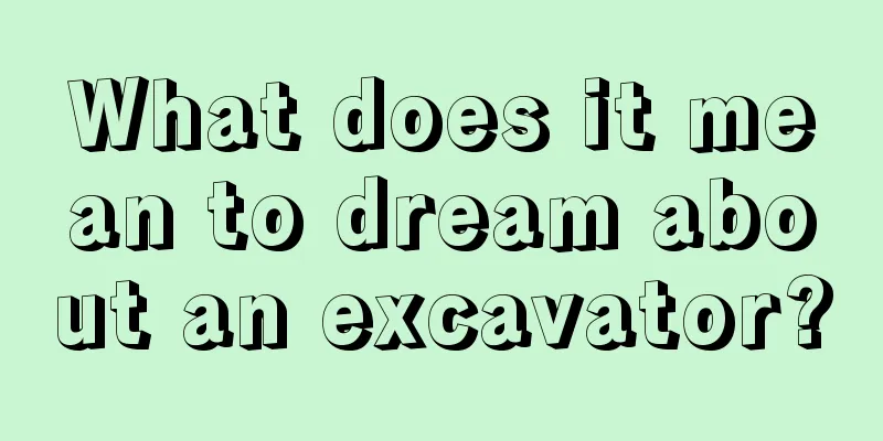 What does it mean to dream about an excavator?