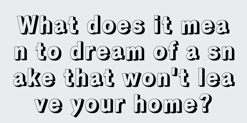 What does it mean to dream of a snake that won't leave your home?