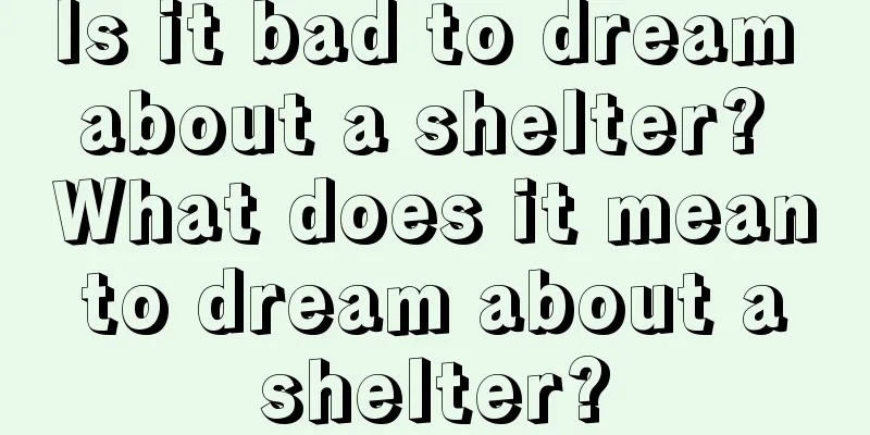 Is it bad to dream about a shelter? What does it mean to dream about a shelter?