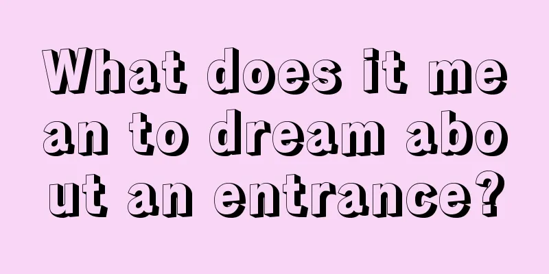 What does it mean to dream about an entrance?