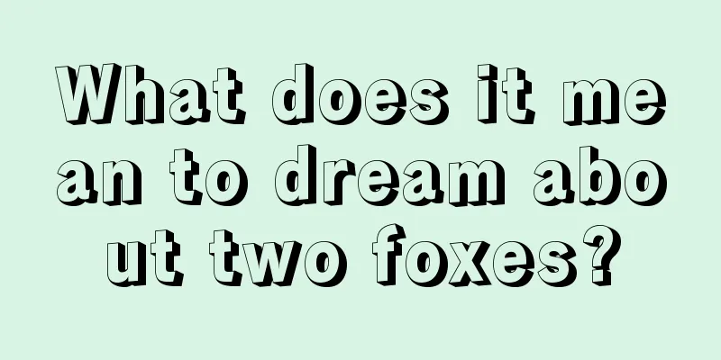 What does it mean to dream about two foxes?