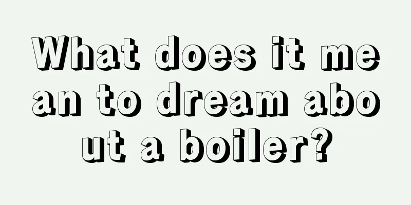 What does it mean to dream about a boiler?