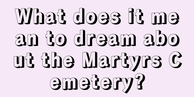 What does it mean to dream about the Martyrs Cemetery?