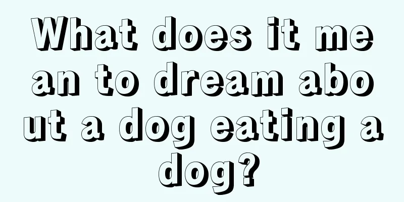 What does it mean to dream about a dog eating a dog?