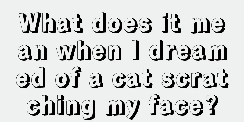 What does it mean when I dreamed of a cat scratching my face?