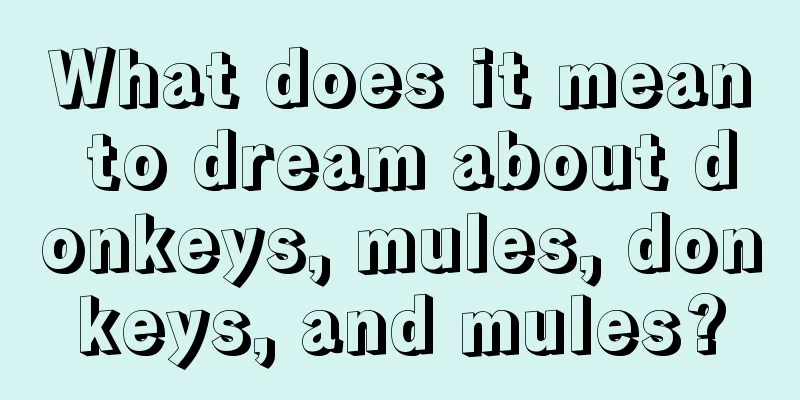 What does it mean to dream about donkeys, mules, donkeys, and mules?