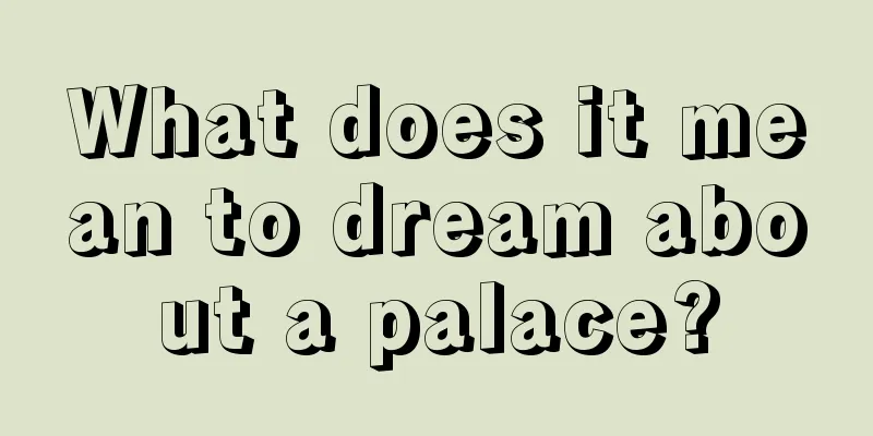 What does it mean to dream about a palace?