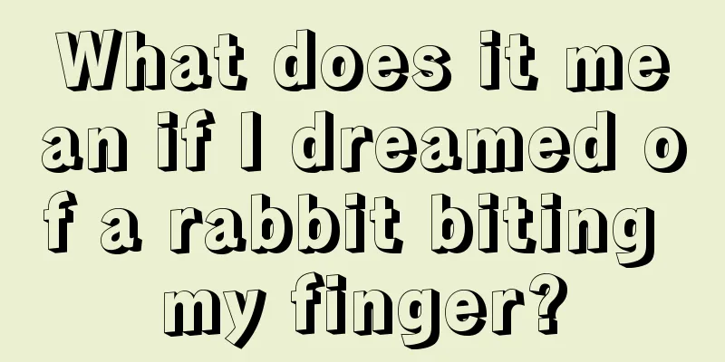 What does it mean if I dreamed of a rabbit biting my finger?