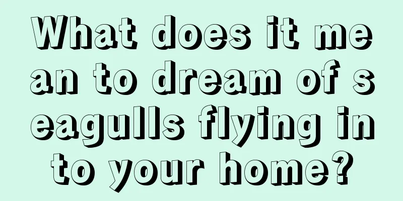 What does it mean to dream of seagulls flying into your home?