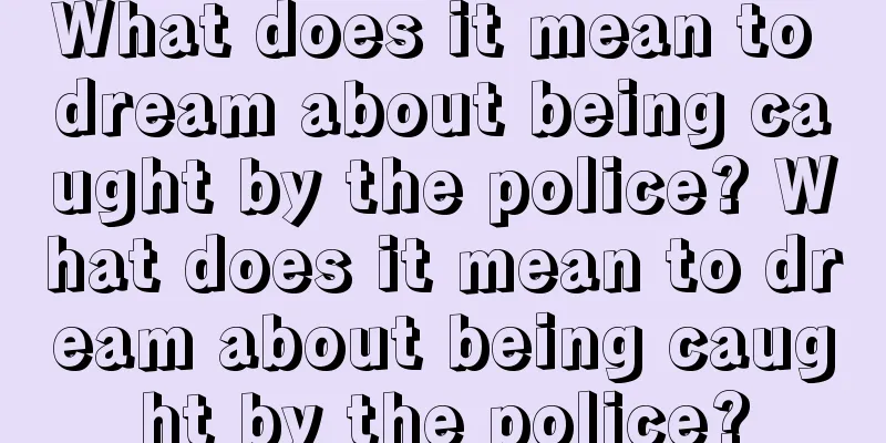 What does it mean to dream about being caught by the police? What does it mean to dream about being caught by the police?