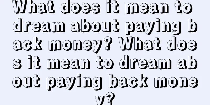 What does it mean to dream about paying back money? What does it mean to dream about paying back money?