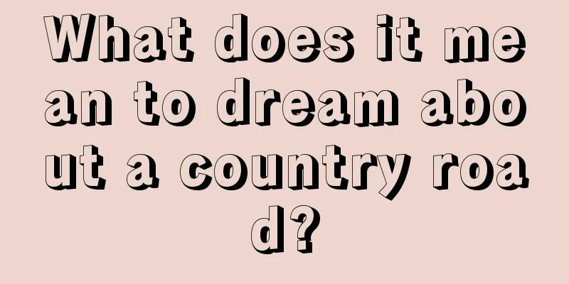 What does it mean to dream about a country road?