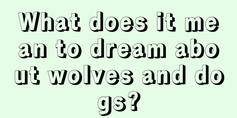 What does it mean to dream about wolves and dogs?