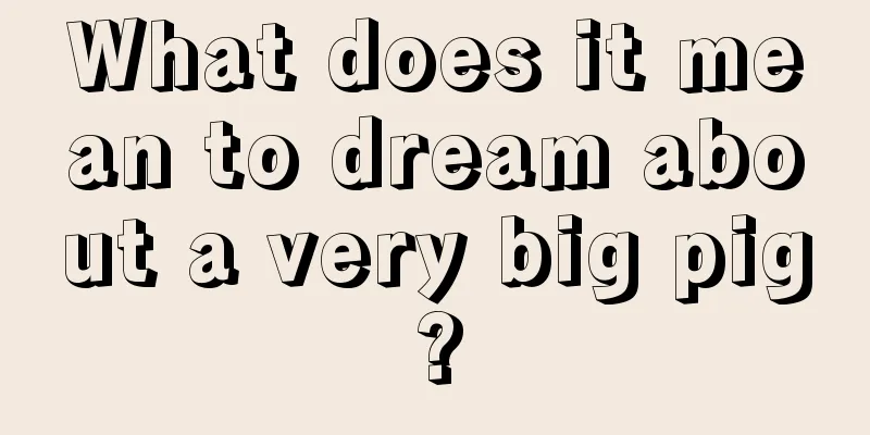 What does it mean to dream about a very big pig?