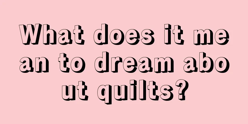 What does it mean to dream about quilts?