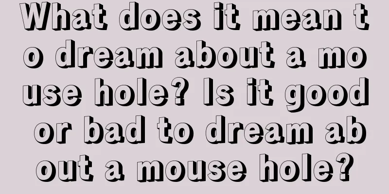 What does it mean to dream about a mouse hole? Is it good or bad to dream about a mouse hole?