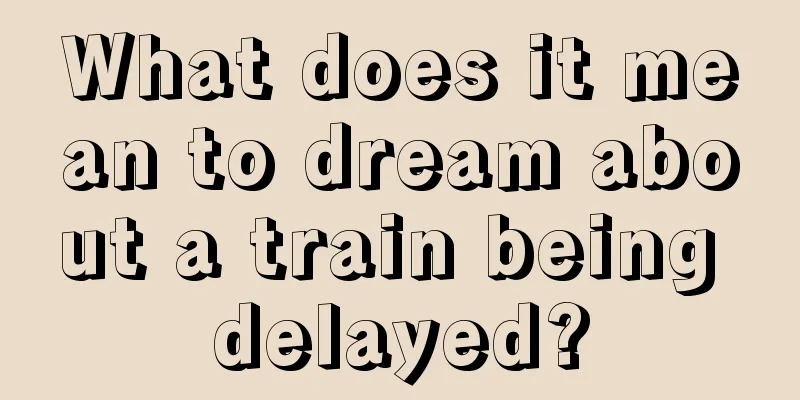 What does it mean to dream about a train being delayed?