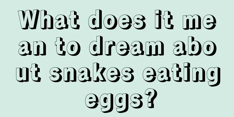 What does it mean to dream about snakes eating eggs?